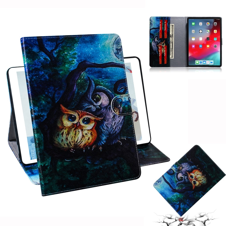 Oil Owl Pattern Horizontal Flip Leather Case for  iPad Pro 11 inch (2018), with Holder & Card Slot & Wallet, For iPad Pro 11 inch (2018)