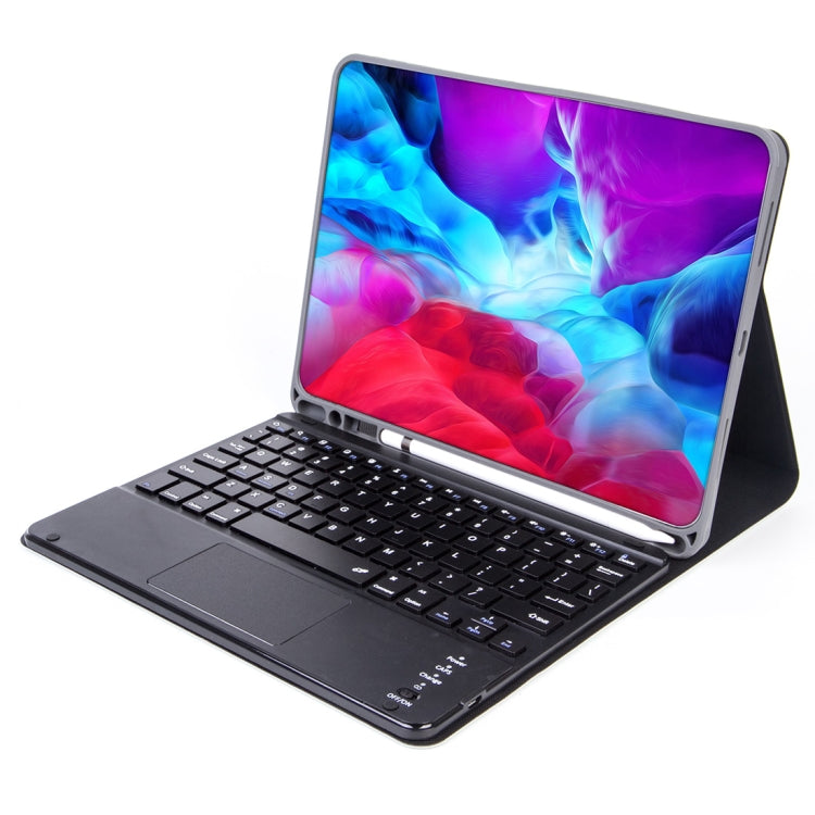 Étui clavier Bluetooth amovible à texture unie X-11BC pour iPad Pro 11 pouces 2020/2018, avec pavé tactile et emplacement pour stylet