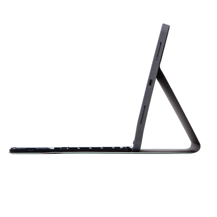 Étui clavier Bluetooth amovible à texture unie X-11BC pour iPad Pro 11 pouces 2020/2018, avec pavé tactile et emplacement pour stylet