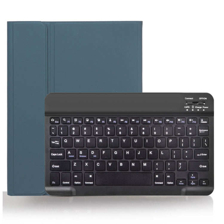 X-11B Skin Plain Texture Detachable Bluetooth Keyboard Tablet Case for iPad Pro 11 inch 2020 / 2018, with Pen Slot, Black Keyboard