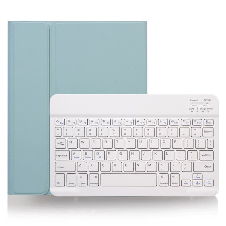 Étui clavier Bluetooth amovible à texture unie X-11B pour iPad Pro 11 pouces 2020/2018, avec emplacement pour stylet, clavier blanc