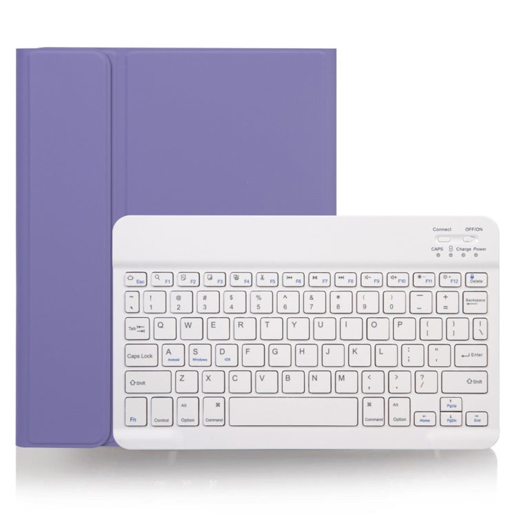 Étui clavier Bluetooth amovible à texture unie X-11B pour iPad Pro 11 pouces 2020/2018, avec emplacement pour stylet, clavier blanc