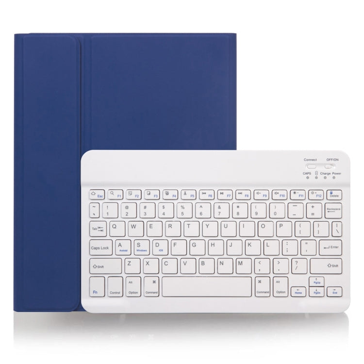 Étui clavier Bluetooth amovible à texture unie X-11B pour iPad Pro 11 pouces 2020/2018, avec emplacement pour stylet, clavier blanc