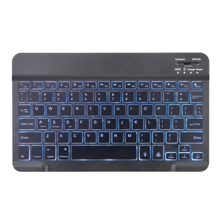 X-11BS Skin Plain Texture Detachable Bluetooth Keyboard Tablet Case for iPad Pro 11 inch 2020 / 2018, with Pen Slot & Backlight, Black Keyboard