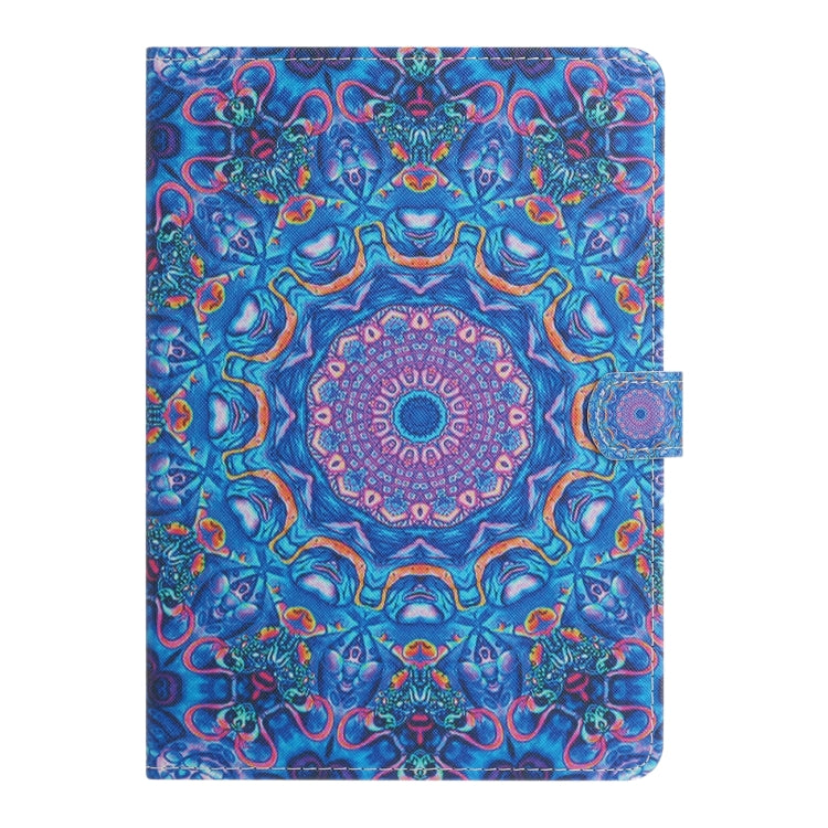 For iPad 11 Pro (2020) Painted Flower Totem Car Line TPU Horizontal Flip Leather Tablet Case with Holder & Card Slot & Sleep / Wake-up Function