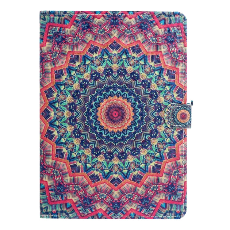 For iPad 11 Pro (2020) Painted Flower Totem Car Line TPU Horizontal Flip Leather Tablet Case with Holder & Card Slot & Sleep / Wake-up Function