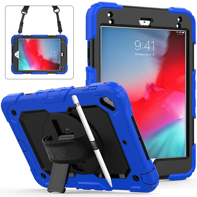 Coque de protection antichoc colorée en gel de silice et PC pour iPad Mini 2019/Mini 4, avec support, bandoulière, dragonne et emplacement pour stylo. Pour iPad Mini 2019/Mini 4