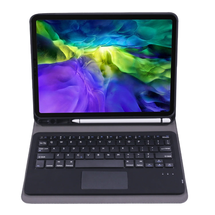 Étui clavier Bluetooth ultra-fin en ABS A11B-A avec pavé tactile, emplacement pour stylet et support pour iPad Pro 11 (2022/2021/Air 5/Air 4)