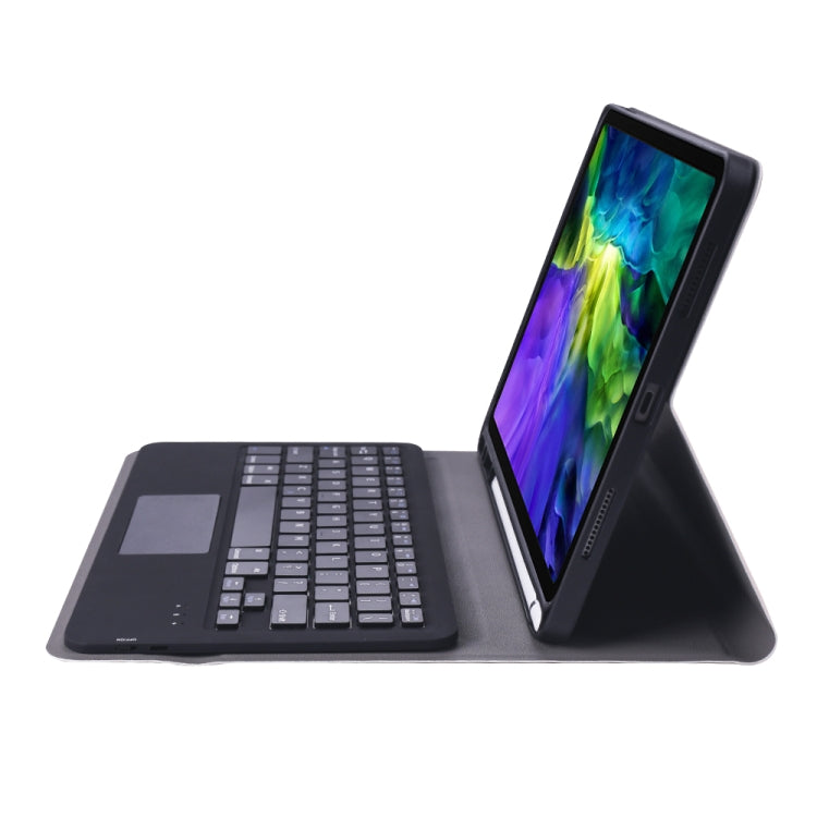 Étui clavier Bluetooth ultra-fin en ABS A11B-A avec pavé tactile, emplacement pour stylet et support pour iPad Pro 11 (2022/2021/Air 5/Air 4)