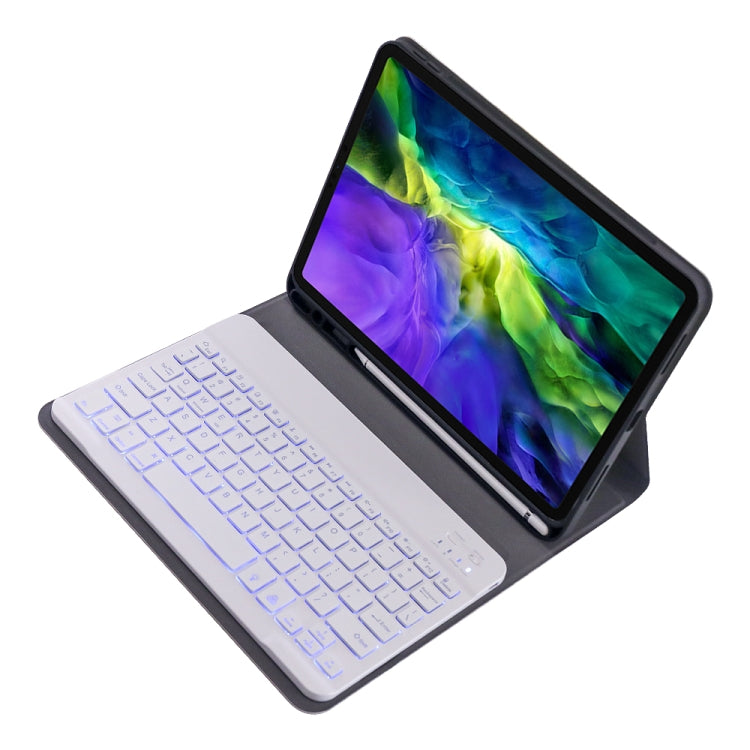A11BS Ultra-thin ABS Detachable Bluetooth Keyboard Tablet Case with Backlight & Pen Slot & Holder for iPad Pro 11 2022 / 2021 / Air 5 / Air 4, For iPad Pro 11 2022 / 2021 / Air 5 / Air 4