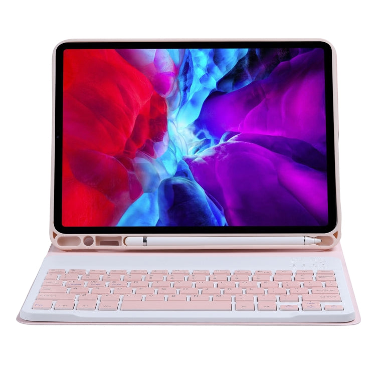 C-11B Detachable Candy Color Bluetooth Keyboard Leather Tablet Case with Pen Slot & Holder for iPad Pro 11 2022 / 2021 / Air 5 / Air 4, For iPad Pro 11 2022 / 2021 / Air 5 / Air 4