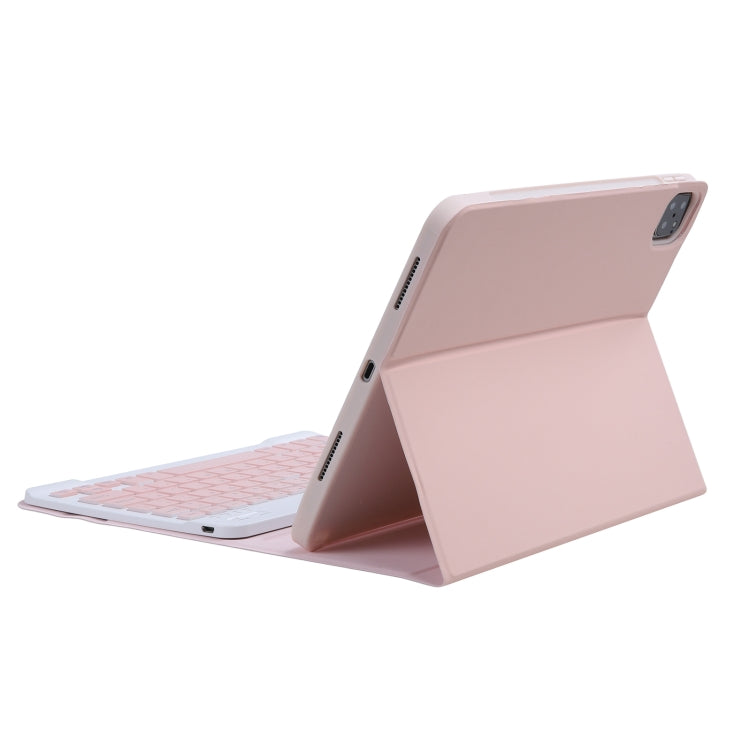 C-11B Detachable Candy Color Bluetooth Keyboard Leather Tablet Case with Pen Slot & Holder for iPad Pro 11 2022 / 2021 / Air 5 / Air 4, For iPad Pro 11 2022 / 2021 / Air 5 / Air 4