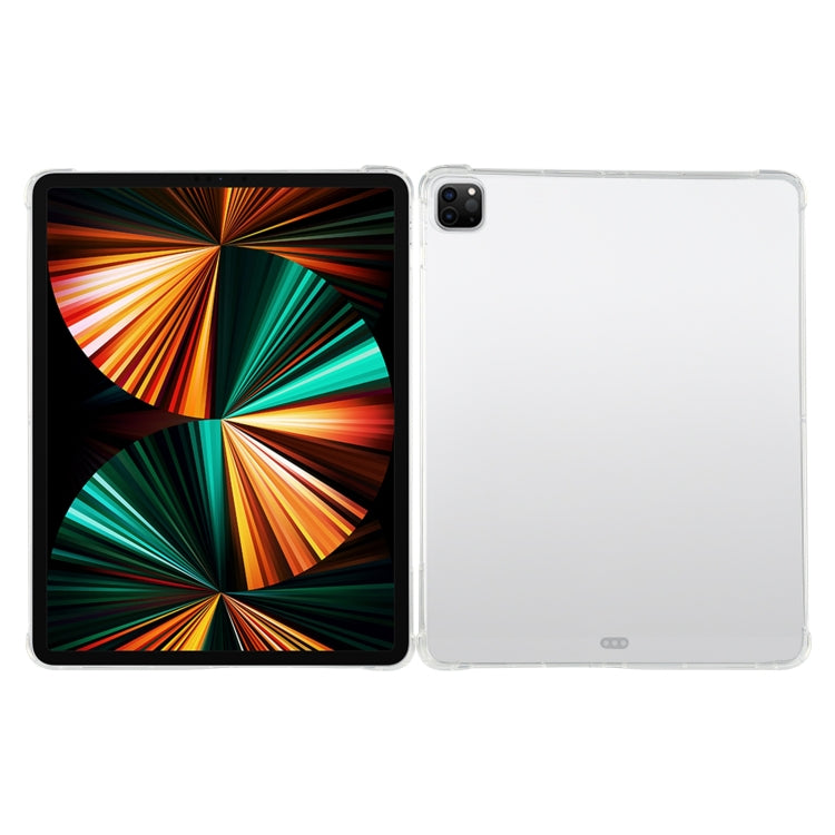 For iPad Pro 12.9 2022 / 2021 Four-corner Airbag Anti-drop Transparent Protective Tablet Case with Pen Slot, For iPad Pro 12.9 2022 / 2021