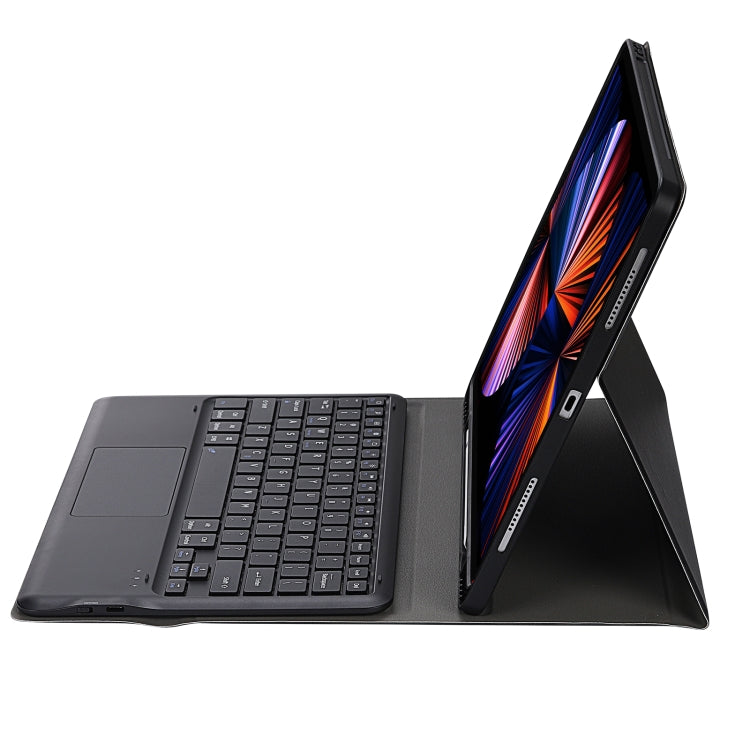 Étui clavier Bluetooth ultra-fin A12B-A en ABS avec pavé tactile, emplacement pour stylet et support pour iPad Air 13 (2024/2025/Pro 12.9 2021)