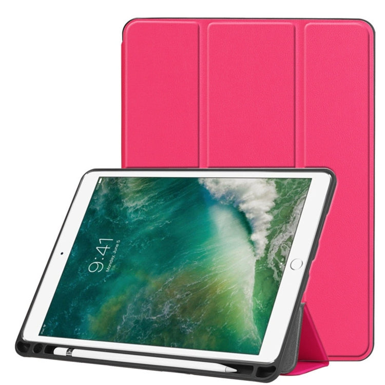 Custer Texture Horizontal Flip Leather Case for iPad Pro 10.5 Inch / iPad Air (2019), with Three-folding Holder & Pen Slot, For iPad Pro 10.5 Inch / iPad Air (2019)