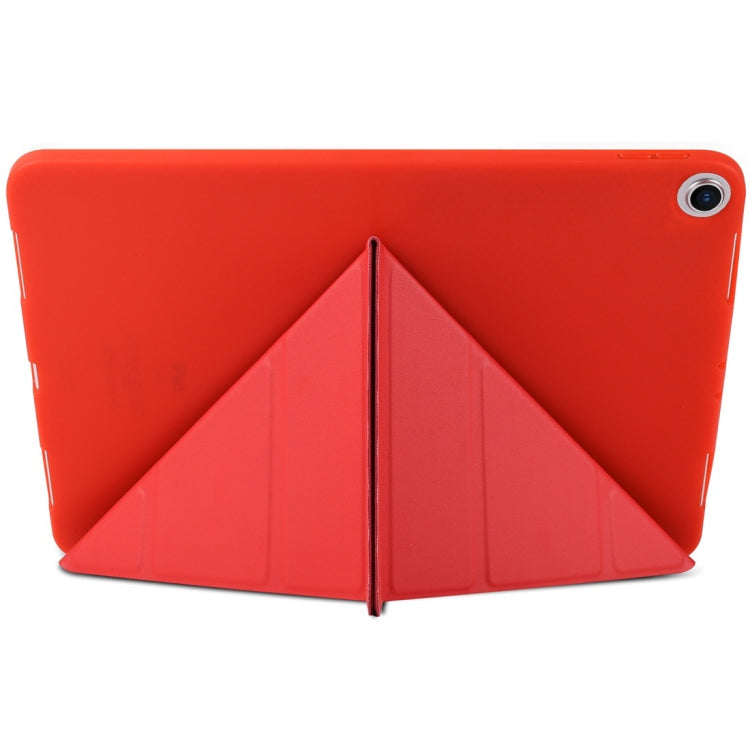 Millet Texture PU+ Silica Gel Full Coverage Leather Case for iPad Air (2019) / iPad Pro 10.5 inch, with Multi-folding Holder, For iPad Air (2019)