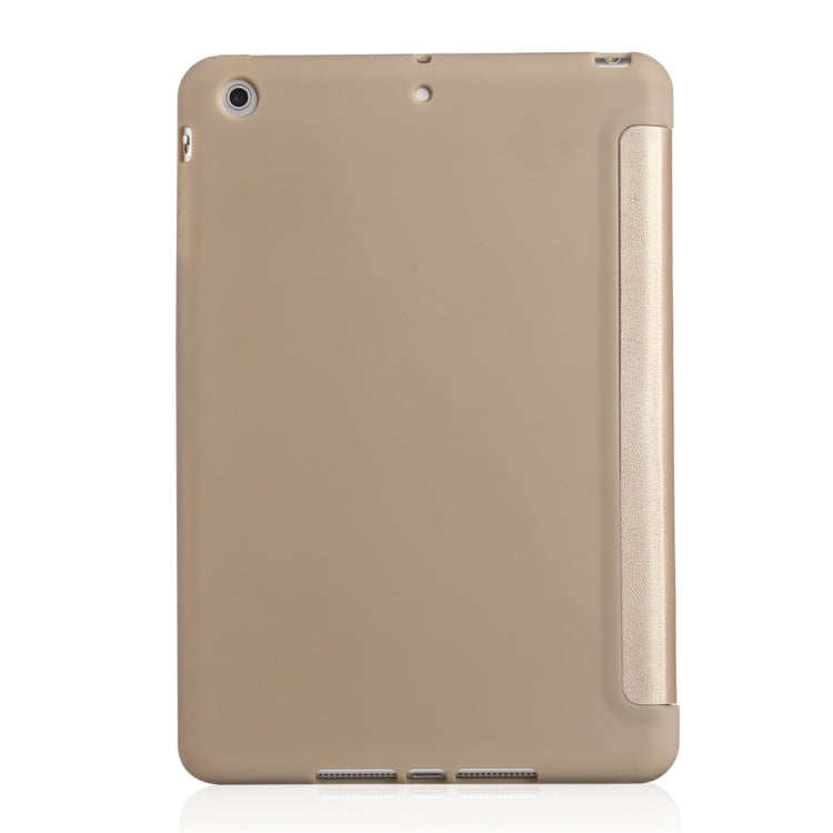 Millet Texture PU+ Silica Gel Full Coverage Leather Case for iPad Mini 4/5, with Multi-folding Holder