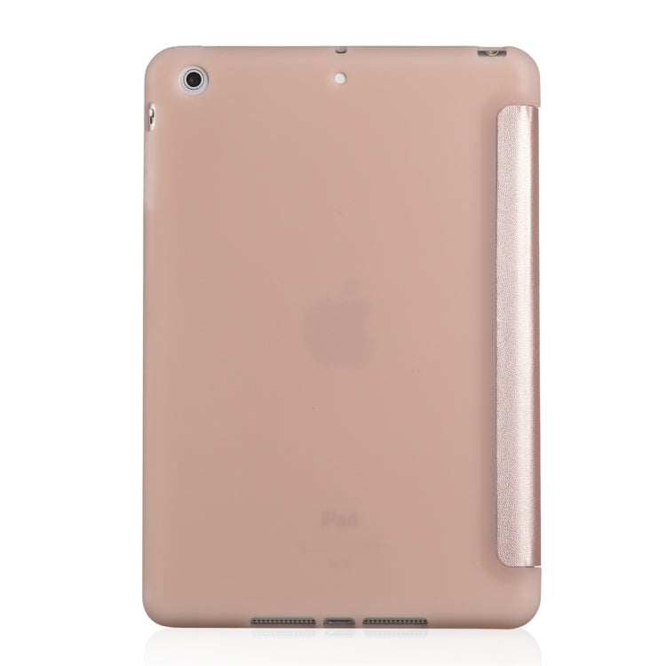 Millet Texture PU+ Silica Gel Full Coverage Leather Case for iPad Mini 4/5, with Multi-folding Holder