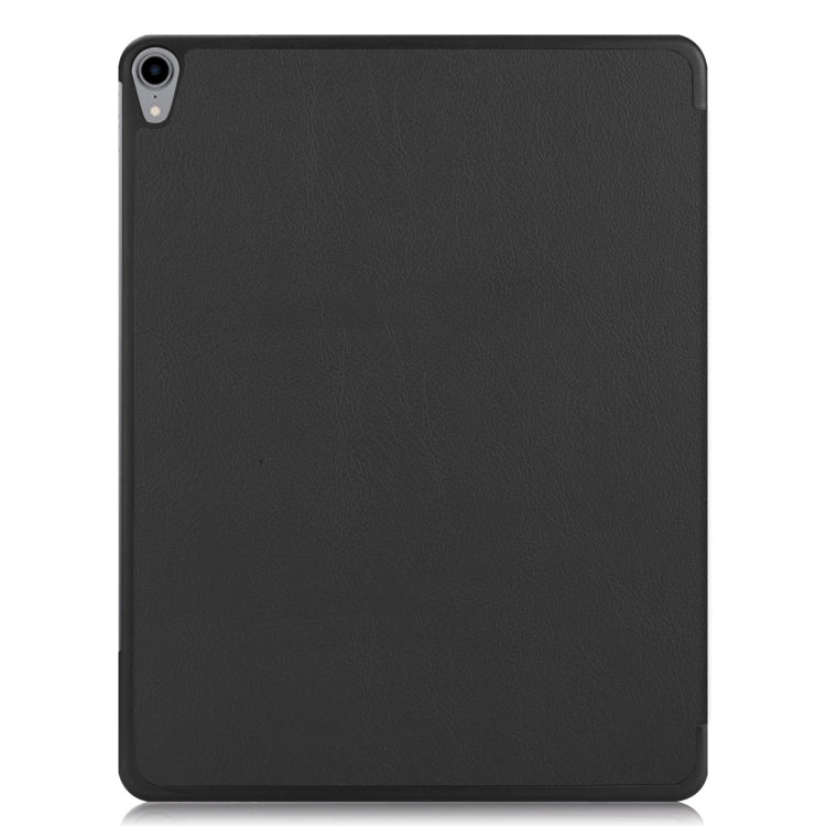 Étui à rabat horizontal en cuir PU texturé Custer pour iPad Air 13 2024 / iPad Pro 12,9 pouces (2018), avec support pliable en trois parties et fonction veille/réveil, pour iPad Air 13 2024 / iPad Pro 12,9 pouces (2018)