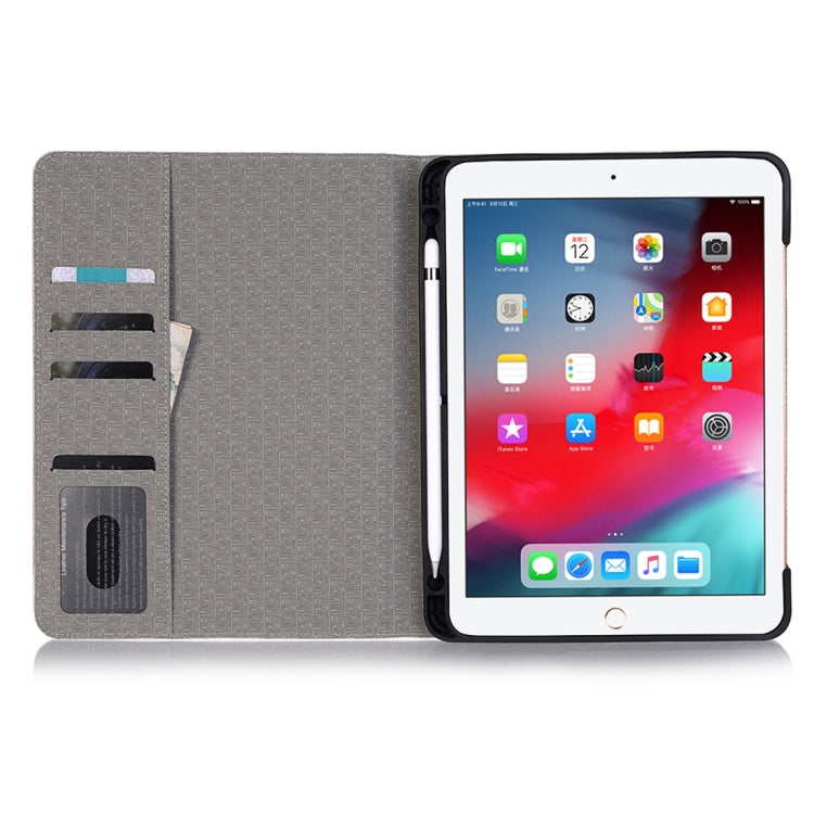 Étui à rabat horizontal en cuir motif ours pour iPad Air 11 2024 / iPad Pro 11 pouces (2018), avec emplacements pour cartes, support, portefeuille, cadre photo et emplacement pour stylo. Pour iPad Air 11 2024 / iPad Pro 11 pouces (2018)