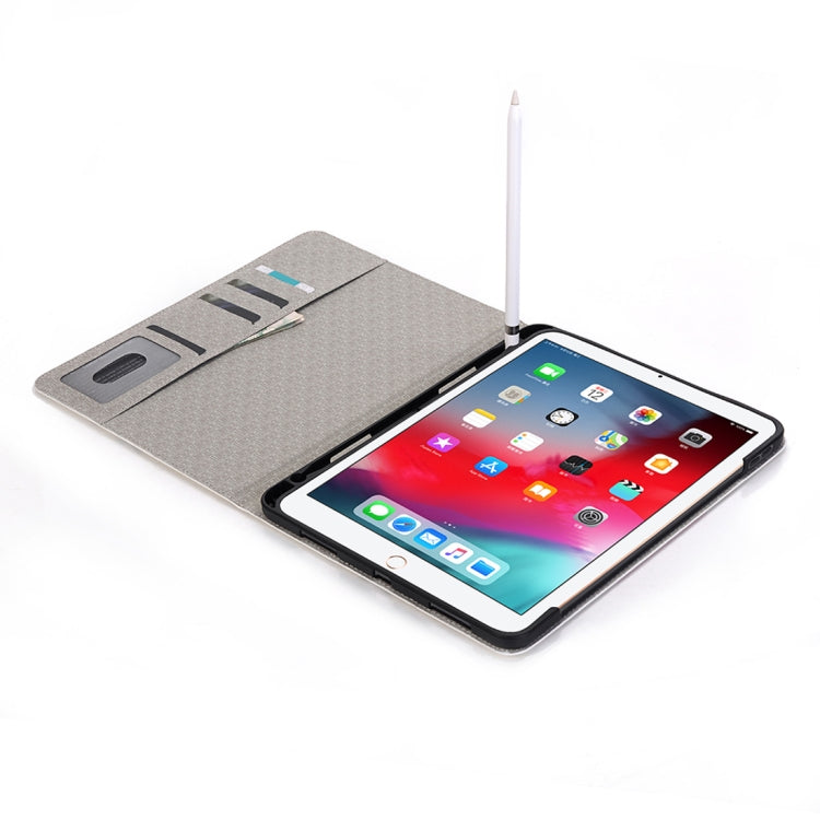 Étui à rabat horizontal en cuir motif ours pour iPad Air 11 2024 / iPad Pro 11 pouces (2018), avec emplacements pour cartes, support, portefeuille, cadre photo et emplacement pour stylo. Pour iPad Air 11 2024 / iPad Pro 11 pouces (2018)