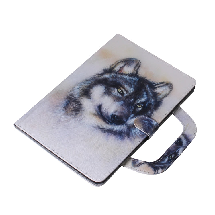 Wolf Pattern Horizontal Flip Leather Case for iPad Mini(2019) / Mini 1 / 2 / 3 / 4, with Holder & Card Slot & Wallet, For iPad Mini(2019) / Mini 1 / 2 / 3 / 4