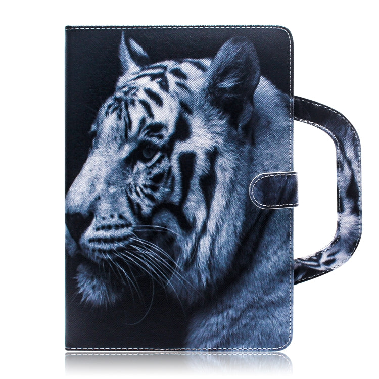 White Tiger Pattern Horizontal Flip Leather Case for iPad Mini(2019) / Mini 1 / 2 / 3 / 4, with Holder & Card Slot & Wallet, For iPad Mini(2019) / Mini 1 / 2 / 3 / 4