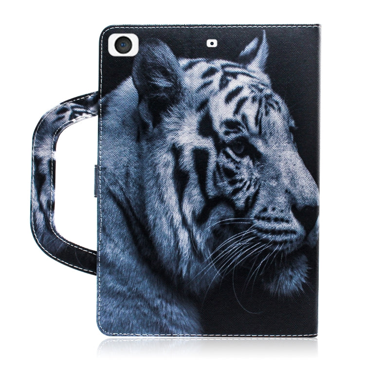 White Tiger Pattern Horizontal Flip Leather Case for iPad Mini(2019) / Mini 1 / 2 / 3 / 4, with Holder & Card Slot & Wallet, For iPad Mini(2019) / Mini 1 / 2 / 3 / 4