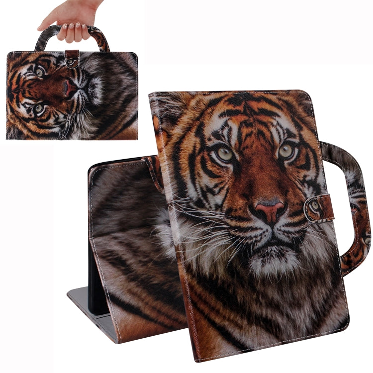 Tiger Pattern Horizontal Flip Leather Case for iPad Mini(2019) / Mini 1 / 2 / 3 / 4, with Holder & Card Slot & Wallet, iPad Mini(2019) / Mini 1 / 2 / 3 / 4