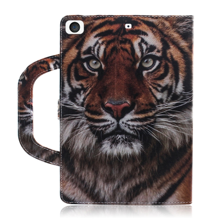 Tiger Pattern Horizontal Flip Leather Case for iPad Mini(2019) / Mini 1 / 2 / 3 / 4, with Holder & Card Slot & Wallet, iPad Mini(2019) / Mini 1 / 2 / 3 / 4