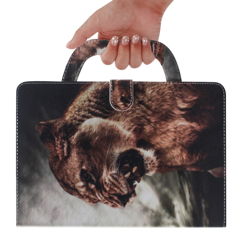 Lion Pattern Horizontal Flip Leather Case for iPad Mini(2019) / Mini 1 / 2 / 3 / 4, with Holder & Card Slot & Wallet, For iPad Mini(2019) / Mini 1 / 2 / 3 / 4