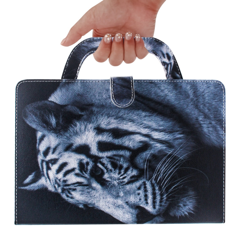 White Tiger Pattern Horizontal Flip Leather Case for iPad Pro 11 Inch (2018), with Holder & Card Slot & Wallet, For iPad Pro 11 Inch (2018)
