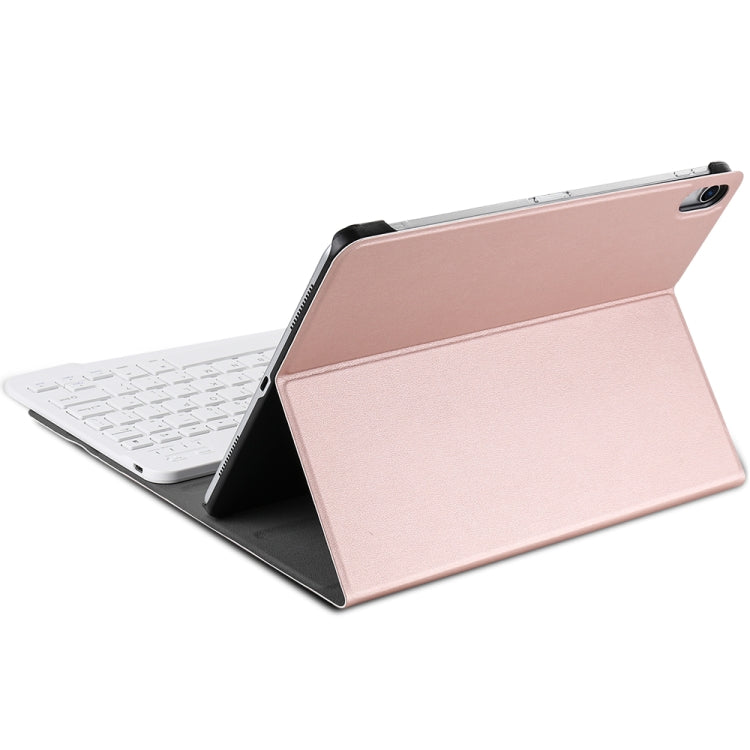Detachable Bluetooth Keyboard + Brushed Texture Horizontal Flip Leather Tablet Case with Holder for iPad Pro 11 inch (2018)