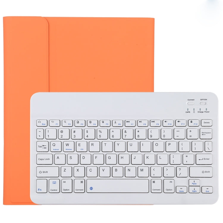 TG11B Detachable Bluetooth White Keyboard + Microfiber Leather Tablet Case for iPad Pro 11 inch (2020), with Pen Slot & Holder, White Keyboard