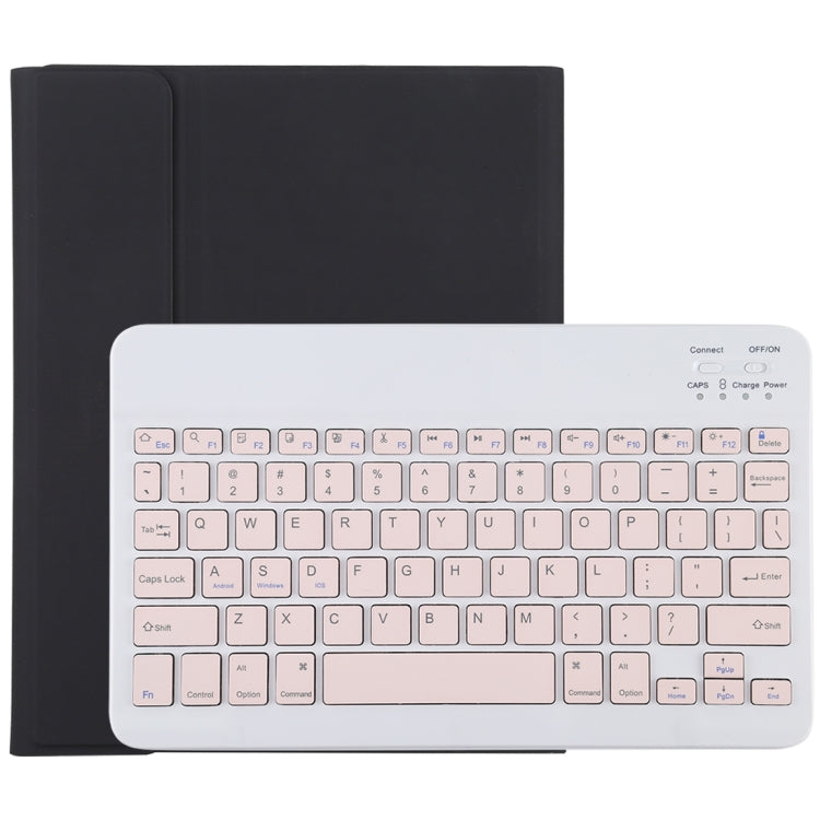Clavier Bluetooth rose détachable TG11B + étui en cuir microfibre pour iPad Pro 11 pouces (2020), avec emplacement pour stylet et support, clavier rose