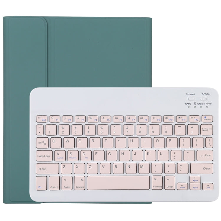 Clavier Bluetooth rose détachable TG11B + étui en cuir microfibre pour iPad Pro 11 pouces (2020), avec emplacement pour stylet et support, clavier rose