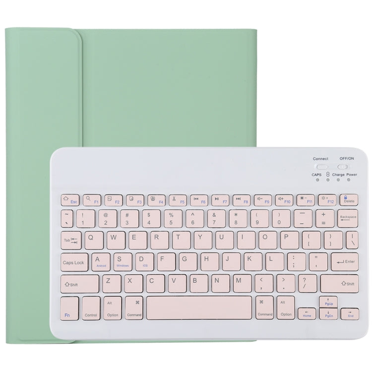Clavier Bluetooth rose détachable TG11B + étui en cuir microfibre pour iPad Pro 11 pouces (2020), avec emplacement pour stylet et support, clavier rose