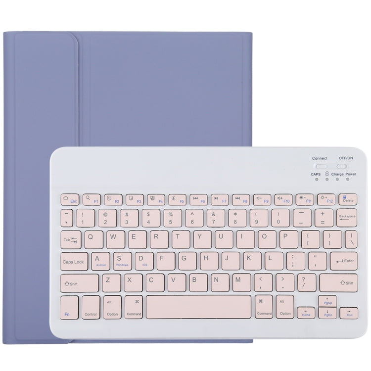 TG11B Detachable Bluetooth Pink Keyboard + Microfiber Leather Tablet Case for iPad Pro 11 inch (2020), with Pen Slot & Holder, Pink Keyboard