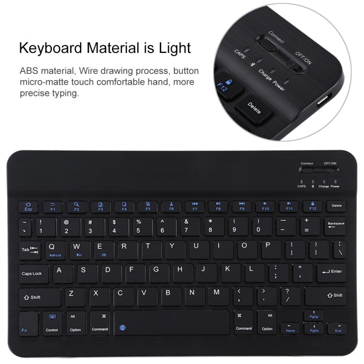 Clavier Bluetooth noir détachable TG11B + étui en cuir microfibre pour iPad Pro 11 pouces (2020), avec emplacement pour stylet et support, clavier noir