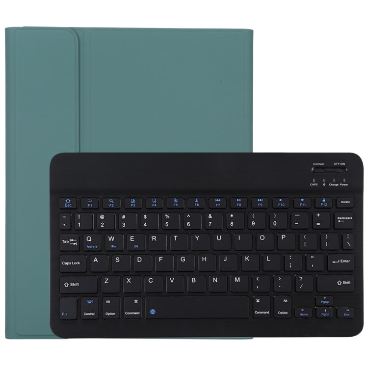 Clavier Bluetooth noir détachable TG11B + étui en cuir microfibre pour iPad Pro 11 pouces (2020), avec emplacement pour stylet et support, clavier noir