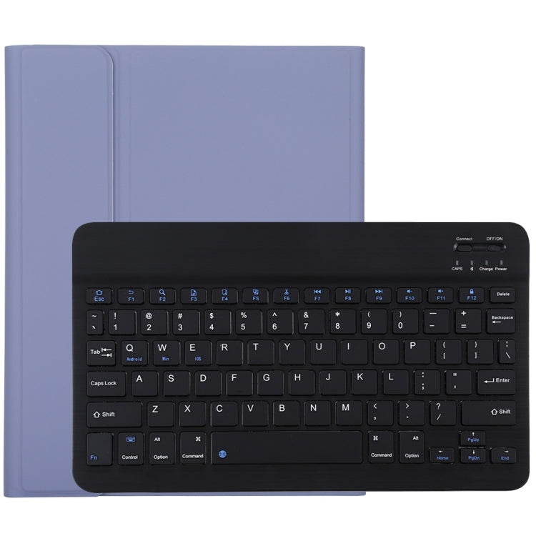 Clavier Bluetooth noir détachable TG11B + étui en cuir microfibre pour iPad Pro 11 pouces (2020), avec emplacement pour stylet et support, clavier noir