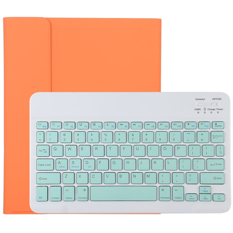 Clavier Bluetooth vert détachable TG11B + étui en cuir microfibre pour iPad Pro 11 pouces (2020), avec emplacement pour stylet et support, clavier vert