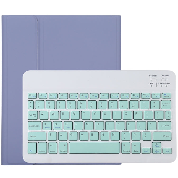Clavier Bluetooth vert détachable TG11B + étui en cuir microfibre pour iPad Pro 11 pouces (2020), avec emplacement pour stylet et support, clavier vert