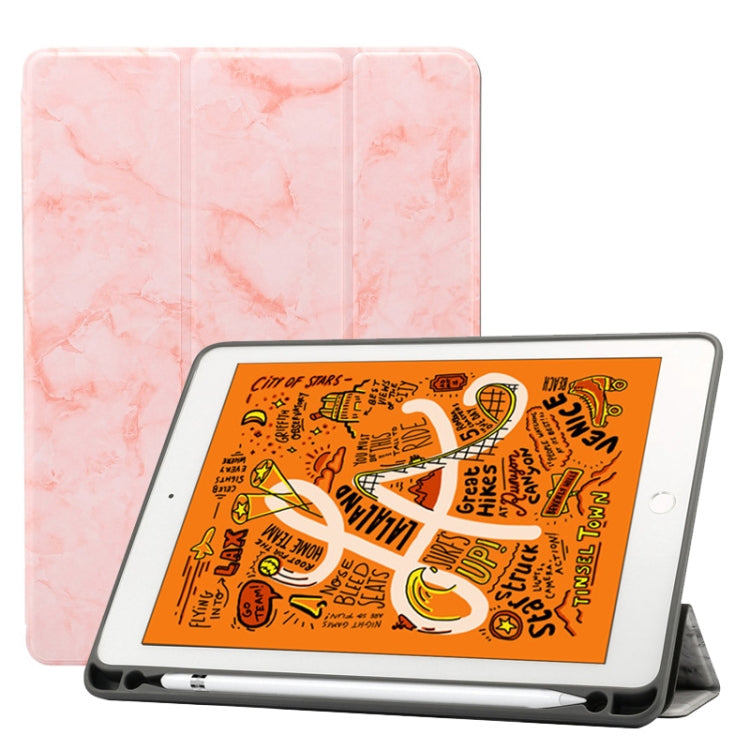 Marble Texture Pattern Horizontal Flip Leather Case for iPad Air 2019 10.5 inch, with Three-folding Holder & Pen Slot & Sleep / Wake-up Function