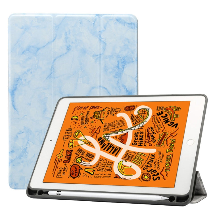 Marble Texture Pattern Horizontal Flip Leather Case for iPad Air 2019 10.5 inch, with Three-folding Holder & Pen Slot & Sleep / Wake-up Function