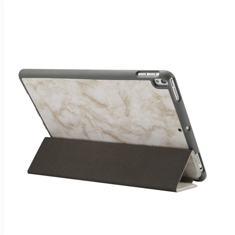 Marble Texture Pattern Horizontal Flip Leather Case for iPad Air 2019 10.5 inch, with Three-folding Holder & Pen Slot & Sleep / Wake-up Function