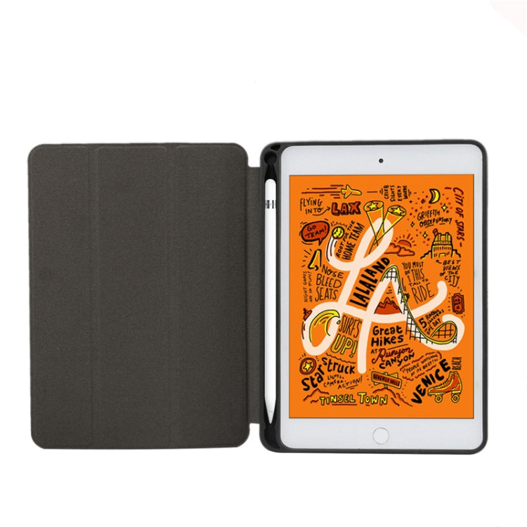 Marble Texture Pattern Horizontal Flip Leather Case for iPad Mini 2019, with Three-folding Holder & Pen Slot & Sleep / Wake-up Function, For iPad Mini 2019