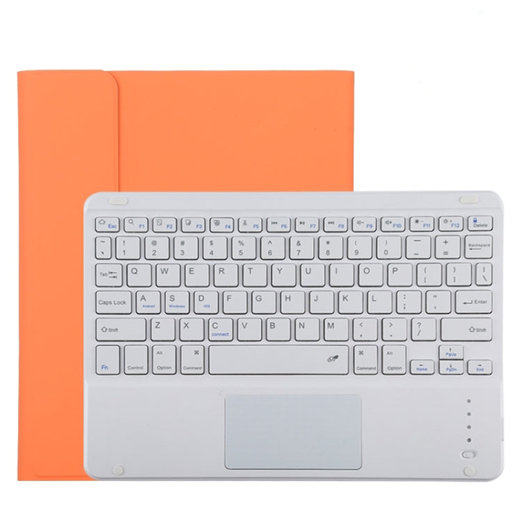 Étui en cuir microfibre avec clavier Bluetooth amovible TG11BC pour iPad Pro 11 pouces (2020), avec pavé tactile, emplacement pour stylet et support, clavier blanc