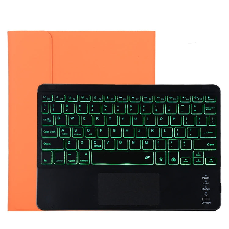 Étui en cuir microfibre avec clavier Bluetooth détachable TG11BCS pour iPad Pro 11 pouces (2020), avec rétroéclairage, pavé tactile, emplacement pour stylet et support, clavier noir