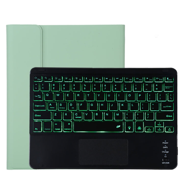 Étui en cuir microfibre avec clavier Bluetooth détachable TG11BCS pour iPad Pro 11 pouces (2020), avec rétroéclairage, pavé tactile, emplacement pour stylet et support, clavier noir